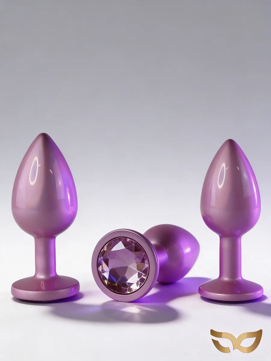 Buttplug Diamond Pink - Roestvrij Staal